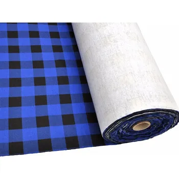 Mirtex Látka FLANEL 165/K1 Kostky velké modro-černé šíře 150cm Velkoobchod Ceník: VELKOOBCHOD: po celých rolích, bez odvíjení