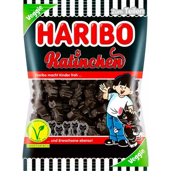 HARIBO LÉKOŘICOVÉ KOČKY 175g NĚMECKO!