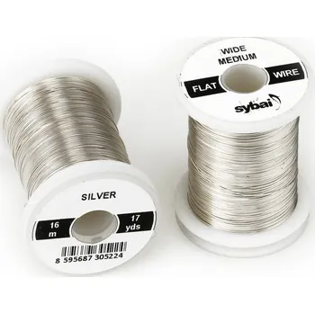 Sybai FLAT Colour Wire Medium Wide Silver