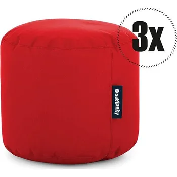 Taburet SakyPaky 3x taburet červený