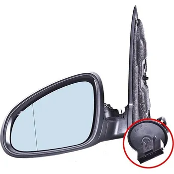 Autodíl ACI zrcátko pro OPEL Astra 09- el. sklopné pro lak (7pinů) L