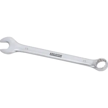 Klíč KREATOR Oboustranný klíč očko/otevřený 15 185mm KRT501210
