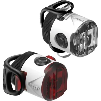 Cyklosvítilna Světlo Lezyne Femto USB Pair bílá přední a zadní