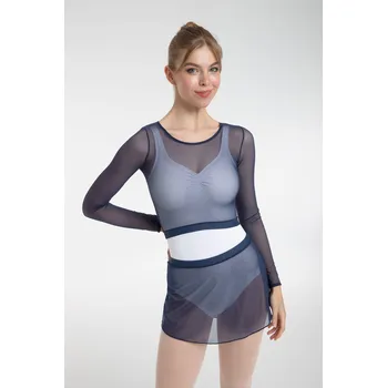 Dámský svetr Intermezzo,AGUSTINA síťovaný top 6587, modrá XS