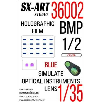 Plastikový model SX-ART 1/35 Holographic film BMP-1/BMP-2 (ZVE) BLUE