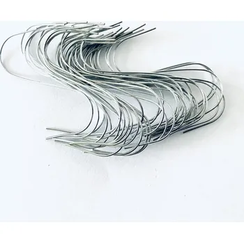 Vánoční ozdoba Irisa Vánoční závěsné háčky na vánoční ozdoby stříbrné Velikost: 3,8 cm, Balení: 40ks, Barva: stříbrná