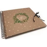 Album XL s kroužkovou vazbou, 300 x 300, kraft, svatební