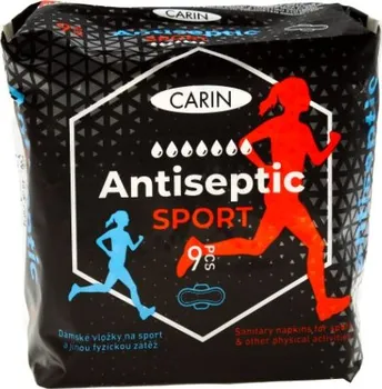 Hygienické vložky Carin AntiSeptic Sport 9 ks