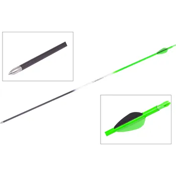 Goodgoods zelený šíp 30" průměr 6 mm karbon plastové letky 1ks