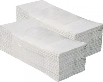 Papírový ručník Merida Skládané papírové ručníky ZZ jednovrstvé bílé 200 ks