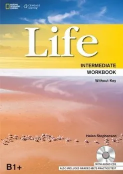 Anglický jazyk Life Intermediate: Workbook Without Key - Cengage Learning (2014, brožovaná) + CD