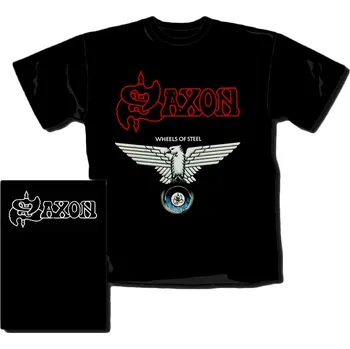 Pánské tričko triko Saxon - Wheels Of Steel