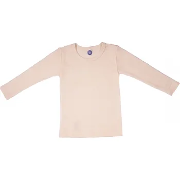 Dětské triko s dlouhým rukávem z merino vlny a hedvábí přírodní Cosilana Velikost: 128