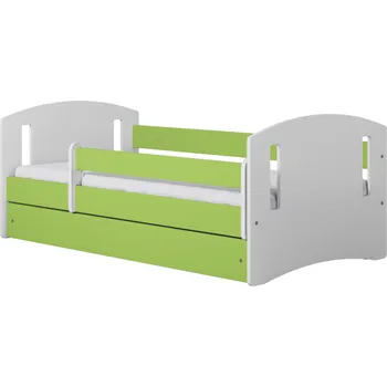 Dětská postel Dětská postel Classic II zelená, varianta 80x160, se šuplíky, s matrací