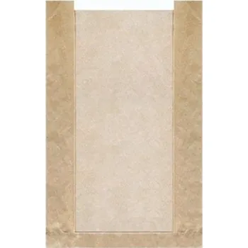 Sáček na potraviny Papírový sáček s okénkem 20+4x32cm (1000ks)