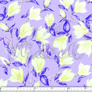 Zakázkový tisk, softshell, kočárkovina... Rozkvétající poupě na fialové Látky k tisku: Kočárkovina