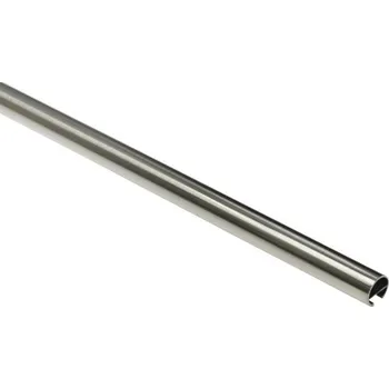 Garnýž Záclonová tyč s drážkou Memphis 16/240 cm ocel