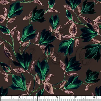 Zakázkový tisk, softshell, kočárkovina... Rozkvétající poupě na hnědé Látky k tisku: Fleece