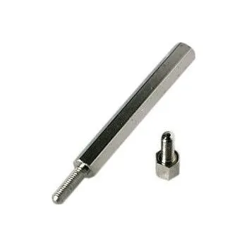 Plotový sloupek Distanční sloupek kovový DA5 M3x50mm, niklovaný