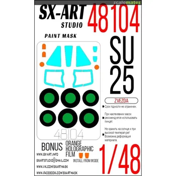 Plastikový model SX-ART 1/48 Paint mask Su-25 (ZVE)