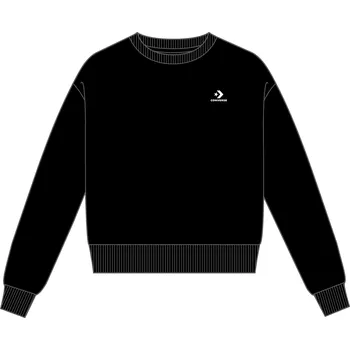 Dámská mikina converse EMBROIDERED FRENCH TERRY CREW Dámská mikina US L 10019441-A01