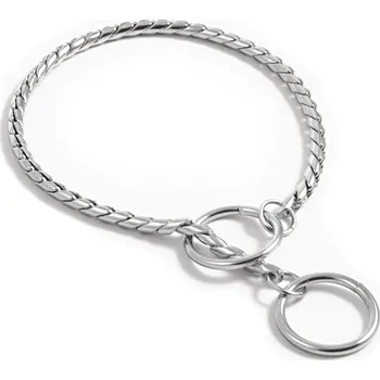 Obojek pro psa Dogtrace obojek řetízkový DeLuxe, stříbrný - ø 5 mm, 70cm