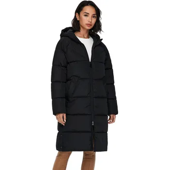 Dámský kabát kabát ONLY Amanda Long Puffer - Black XS
