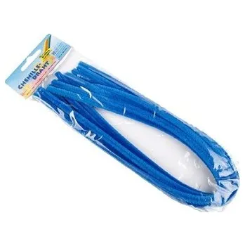 Modelovací hmota Chlupaté modelovací drátky modré 8mm 10ks