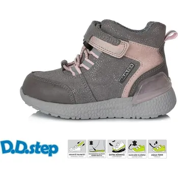 D.D. Step D.D.STEP dětská celoroční obuv F61-906B šedé Velikost: 33