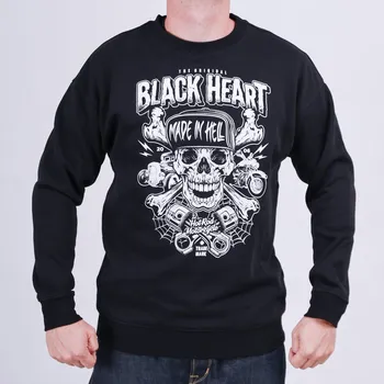 Pánská mikina Mikina BLACK HEART SINNER SW Barva: Černá, Velikost: 3Xl