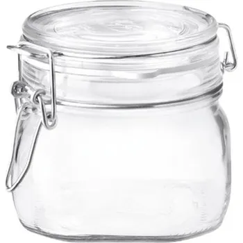 Dóza na potraviny dóza 0,50l FIDO-Bormioli, 10x10x10,8cm, patent.sklo