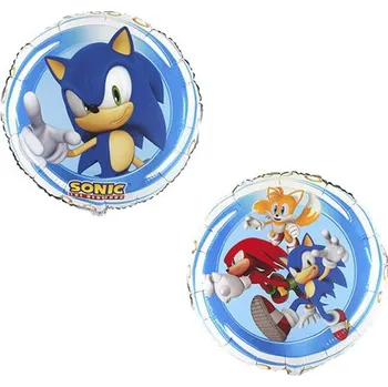 Grabo Fóliový balónek kulatý 45 cm, ježek Sonic