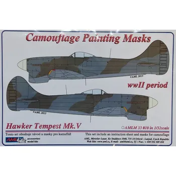 Plastikový model AML 1/32 Camouflage masks Hawker Tempest Mk.V (WWII)