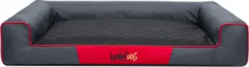 Pelíšek pro psa HobbyDog Victoria 80 x 55 cm grafit/černý