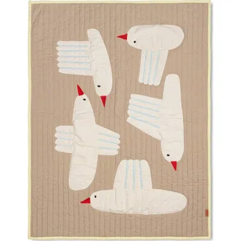 deka Ferm Living Přikrývka Bird, Sand