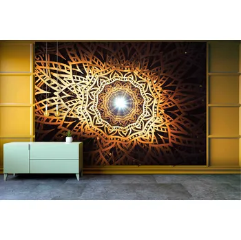 Tapeta Malvis ® Tapeta Mandala zářivá Vel. (šířka x výška): 504 x 310 cm