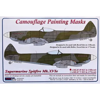 Plastikový model AML 1/48 Camouflage masks S.Spitfire Mk.XVIe (REV)