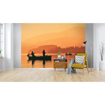 Malvis ® Tapeta Rybáři na lodích Vel. (šířka x výška): 216 x 140 cm