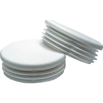 Zátka trubky plochá ø48,3(11/2")x4,0 mm, LDPE, bílá