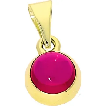 Přívěsek Goldstore Drobný zlatý přívěsek syn. rubín Váha: 0.71 g