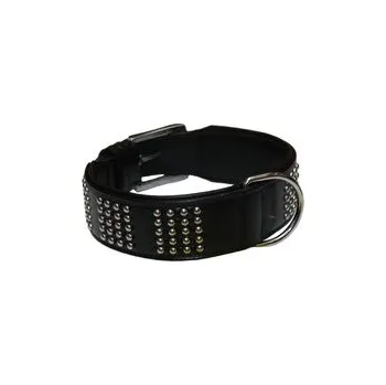 Obojek pro psa Nobby Vinto kožený obojek 55cm / 35mm černá