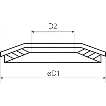Matice Podložka TEX 19/6,5 ocelová pozinkovaná těsnící