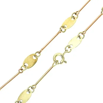 Módní doplněk Goldstore Náramek žluté a červené zlato Váha: 2.61 g, Délka: 19 cm