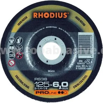 Brusný kotouč Brusný kotouč na nerezovou ocel RHODIUS RS38 125/7.0 RS38