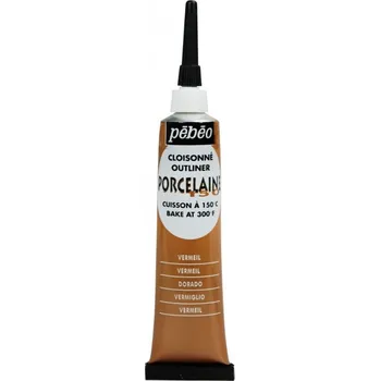Speciální výtvarná barva Pébéo Porcelaine 150 kontura 20 ml - červená rumělka