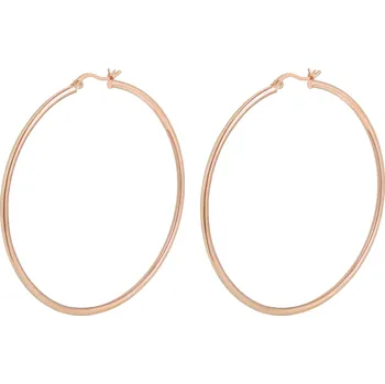 Náušnice Olivie Stříbrné 5cm KRUHY ROSE 7076 Ag 925; ≤4,9 g.