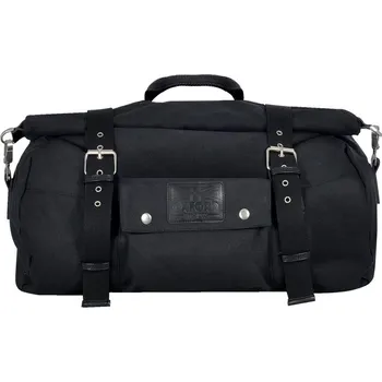 Zavazadlo na motocykl Zadní brašna OXFORD Heritage Roll Bag (černá) 20L