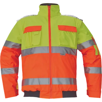 pracovní bunda CERVA GROUP Bunda CLOVELLY PILOT WINTER 2v1, různé barvy Velikost XXXL žlutá/oranžová