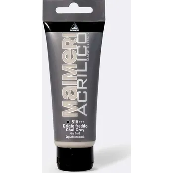 Vodová barva Akrylová barva Maimeri Acrilico 75 ml - šedá studená 510