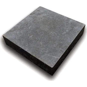 Černý plastový podkládací blok "hladká" FLOMA RePVC - 23,8 x 23,8 x 5,3 cm